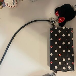 Disney Black and White Polka Dot Crossbody Bag